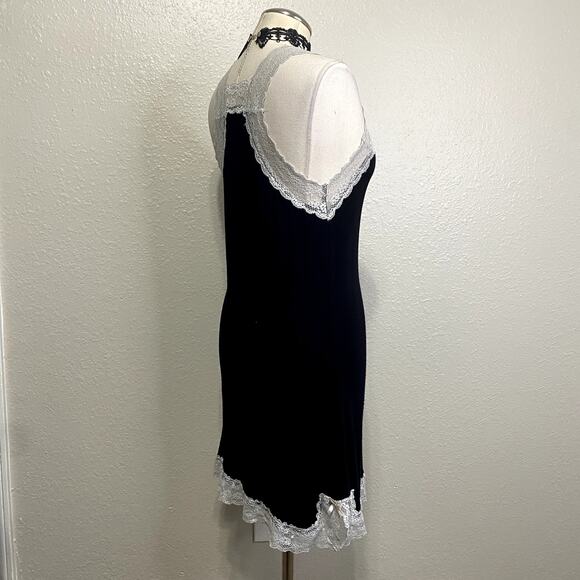 Honeydew Soft Lace Gothic Coquette Ruched Bow Slip Dress Nightgown Babydoll Sz M - Picture 10 of 14